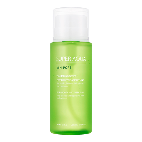 MISSHA Super Aqua Mini Pore Tightening Toner, 250ml/8.5 fl oz MISSHA Super Aqua Mini Pore Tightening Toner on white background