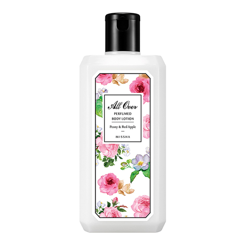 MISSHA All Over Perfumed Body Lotion - Peony and Red Apple, 330ml/11.2 fl oz MISSHA All Over Perfumed Body Lotion - Peony and Red Apple on white background