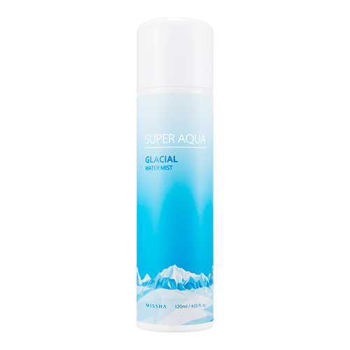 MISSHA Super Aqua Glacial Water Mist, 120ml/4.1 fl oz MISSHA Super Aqua Glacial Water Mist on white background