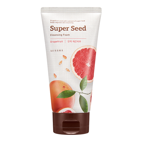 MISSHA Super Seed Cleansing Foam - Grapefruit, 150ml/5.1 fl oz MISSHA Super Seed Cleansing Foam - Blueberry on white background