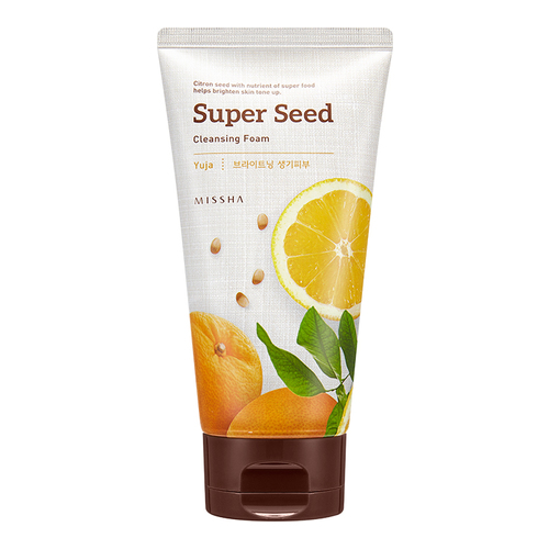 MISSHA Super Seed Cleansing Foam - Grapefruit, 150ml/5.1 fl oz MISSHA Super Seed Cleansing Foam - Blueberry on white background