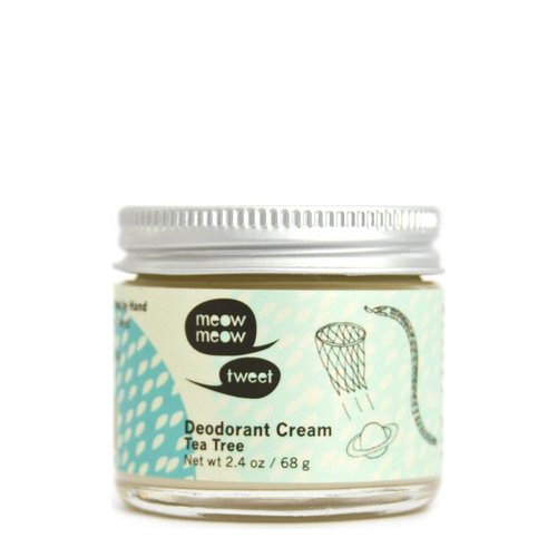 Meow Meow Tweet Deodorant Cream - Tea Tree, 68g/2.4 oz Meow Meow Tweet Deodorant Cream - Lavender on white background