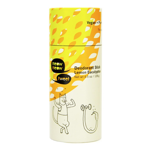 Meow Meow Tweet Deodorant Stick - Lemon Eucalyptus, 128g/4.5 oz Meow Meow Tweet Deodorant Stick - Lavender Bergamot on white background