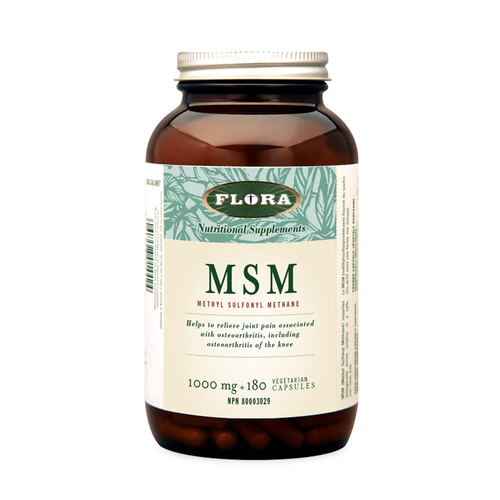 Flora MSM Methylsulfonylmethane, 180 capsules
