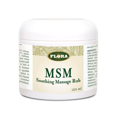 Flora MSM Soothing Massage Rub, 120ml/4.06 fl oz
