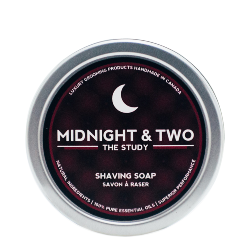 Midnight and Two Shaving Soap - Citrus Island on white background