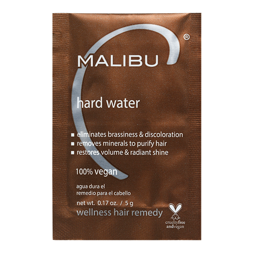 Malibu C Hard Water Wellness Hair Remedy, 12 x 5g/0.2 oz Malibu C Hard Water Wellness Hair Remedy on white background