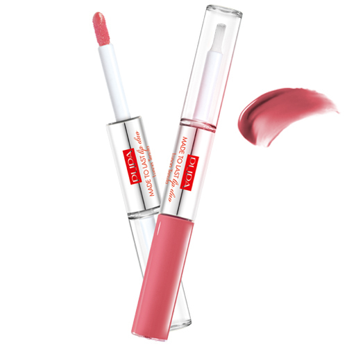 Pupa Made To Last Lip Duo - 001 Hot Coral on white background