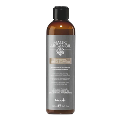 Nook Magic Argan Wonderful Rescue Shampoo, 237ml/8 fl oz Nook Magic Argan Wonderful Rescue Shampoo on white background