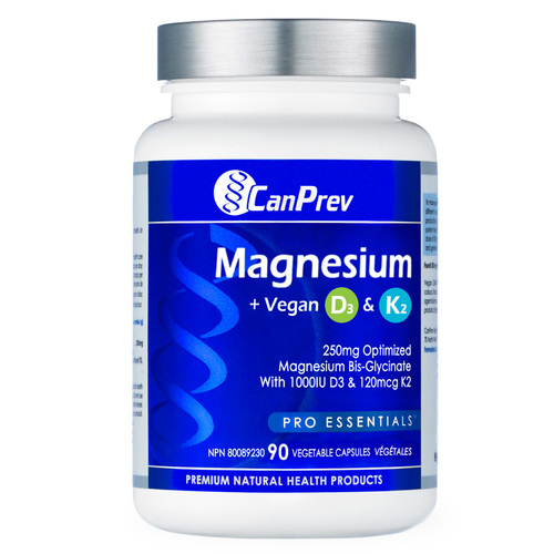 CanPrev Magnesium Bone + Vegan D3 And MK-7 K2, 90 capsules