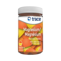 Magnesium Gummies - Peach on white background
