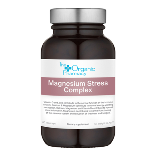 The Organic Pharmacy Magnesium Stress Complex, 60 capsules The Organic Pharmacy Magnesium Stress Complex on white background