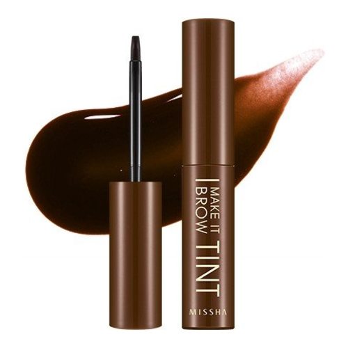 MISSHA Make It Brow Tint - Dark Choco Brown, 5g/0.2 oz MISSHA Make It Brow Tint - Amber Brown on white background
