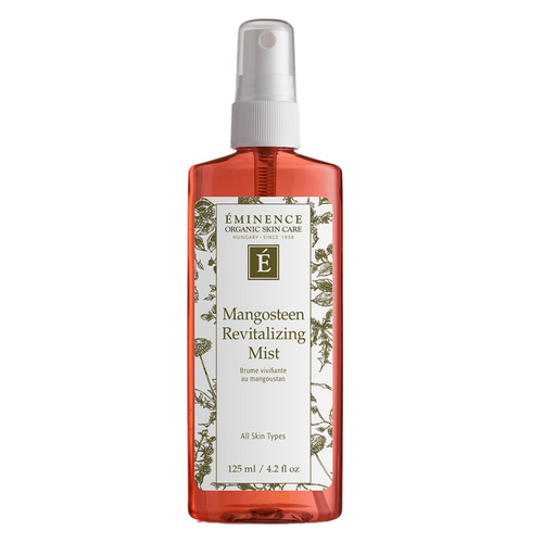 Eminence Organics Mangosteen Revitalizing Mist on white background