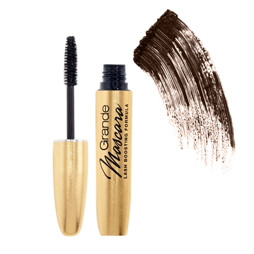 Grande Naturals Mascara Lash Boosting Formula - Brown, 11.5ml/0.4 fl oz Grande Naturals Black Mascara on white background