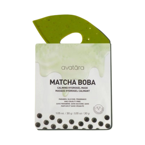 Avatara Matcha Boba Hydrogel Mask on white background