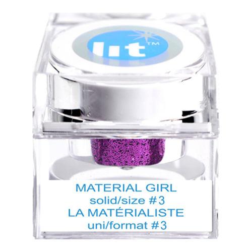 Lit Cosmetics Material Girl Size #3 Glitter (Solid), 4g/0.1 oz