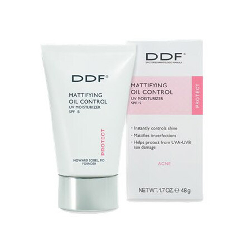 DDF Mattifying Oil Control UV Moisturizer SPF 15 on white background