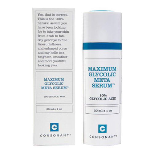 Consonant Maximum Glycolic Meta Serum, 30ml/1 fl oz Consonant Maximum Glycolic Meta Serum on white background