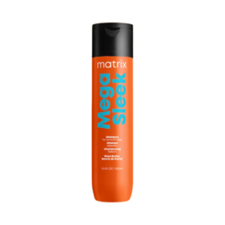Mega Sleek Shampoo on white background