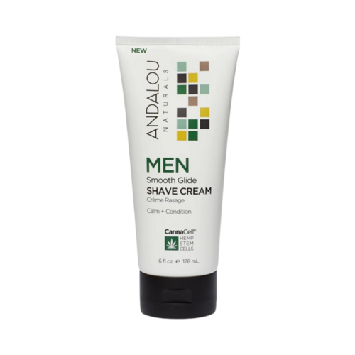 Andalou Naturals Men Smooth Glide Shave Cream, 178ml/6.02 fl oz Andalou Naturals Men Smooth Glide Shave Cream on white background