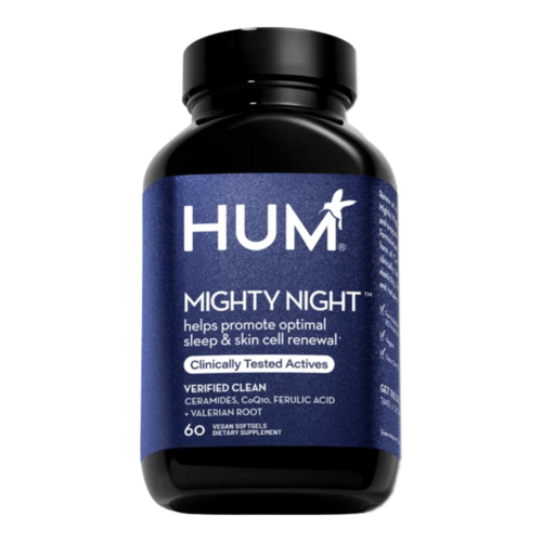 HUM Nutrition Mighty Night Overnight Renewal on white background