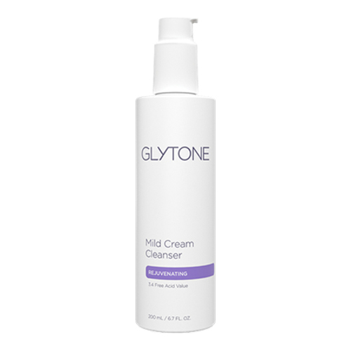 Glytone Mild Cream Cleanser on white background