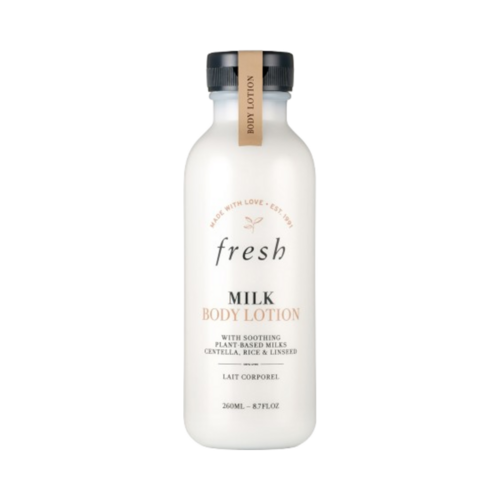 Fresh Milk Body Lotion on white background