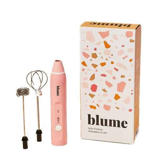 Blume Milk Frother - White, 1 pieces Blume Milk Frother - Pink on white background