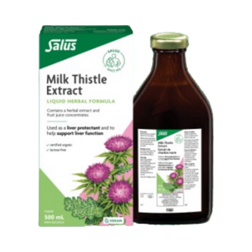 Salus Milk Thistle Extract on white background