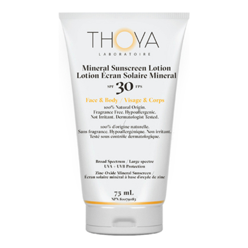 THOYA Mineral Sunscreen Lotion SPF30 Face and Body, 75ml/2.54 fl oz