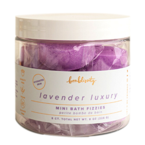 Bonblissity Mini Bath Fizzies - Lavender Luxury on white background