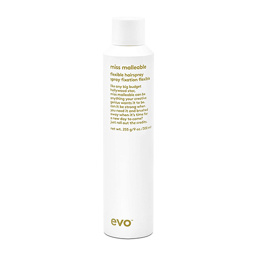 Evo Miss Malleable Flexible Hairspray on white background