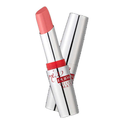 Pupa Miss Pupa Velvet Matt Lipstick - 303 Flashy Coral, 1 piece Pupa Miss Pupa Velvet Matt Lipstick - 100 Nude on white background