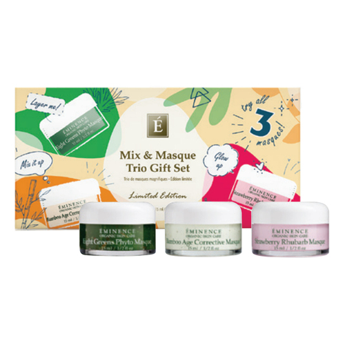 Eminence Organics Mix and Masque Trio Gift Set, 1 set Eminence Organics Mix and Masque Trio Gift Set on white background