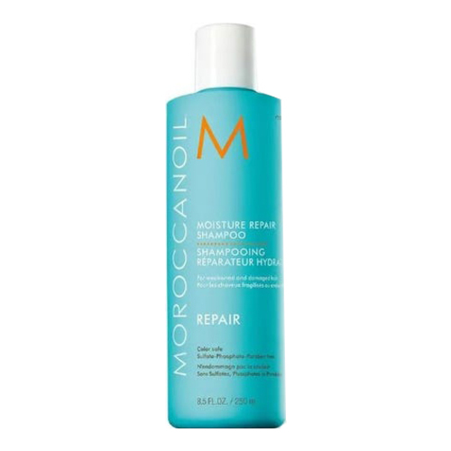 Moroccanoil Moisture Repair Shampoo on white background