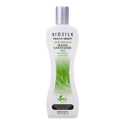 Biosilk Moisturizing Hand Sanitizer with Aloe Vera, 361ml/12.2 fl oz Biosilk Moisturizing Hand Sanitizer with Aloe Vera on white background