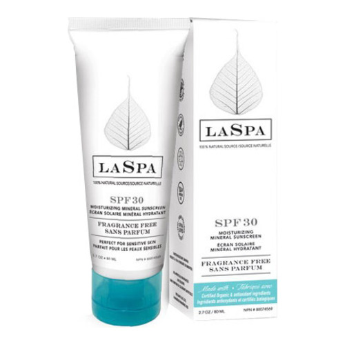 LaSpa Naturals Moisturizing Mineral Sunscreen SPF 30, 80ml/2.7 fl oz