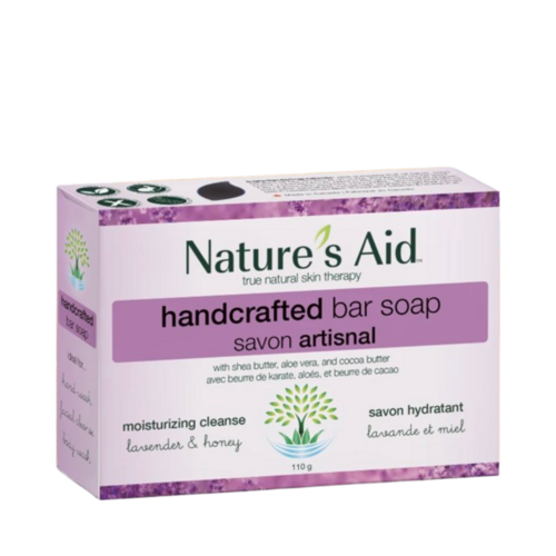 Nature's Aid Moisturizing Soap Bar - Lavender, 110g/3.88 oz Natures Aid Moisturizing Soap Bar - Lavender on white background