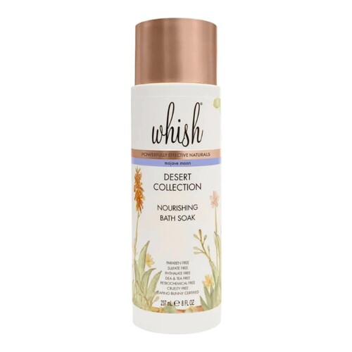 Whish Mojave Moon Nourishing Bath Soak, 237ml/8 fl oz Whish Mojave Moon Nourishing Bath Soak on white background