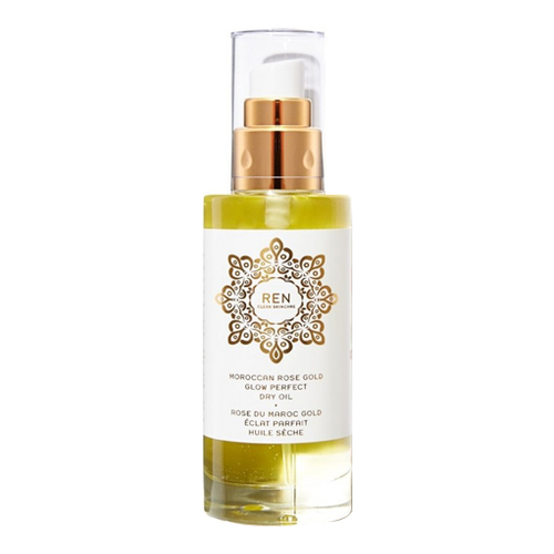 Ren Moroccan Rose Gold Glow Perfect Dry Oil, 100ml/3.4 fl oz Ren Moroccan Rose Gold Glow Perfect Dry Oil on white background