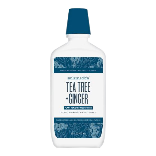 Schmidts Natural Mouth Wash - Tea Tree + Ginger, 16ml/0.5 fl oz