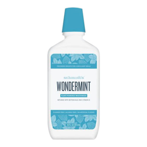 Schmidts Natural Mouth Wash - Wondermint, 473ml/16 fl oz Schmidts Natural Mouth Wash - Wondermint on white background