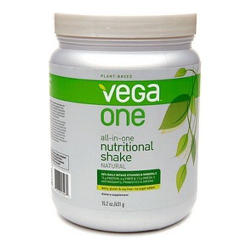 Vega All in One Nutritional Shake (Small) - Mocha, 416g/14.7 oz Vega One All-In-One Nutritional Shake (Small) - French Vanilla on white background