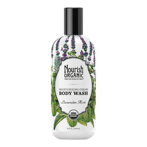 Nourish Organics Organic Body Wash - Tropical Coconut, 295ml/10 fl oz Nourish Organics Organic Body Wash - Almond Vanilla on white background