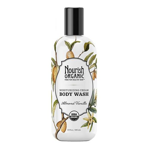 Nourish Organics Organic Body Wash - Tropical Coconut, 295ml/10 fl oz Nourish Organics Organic Body Wash - Almond Vanilla on white background