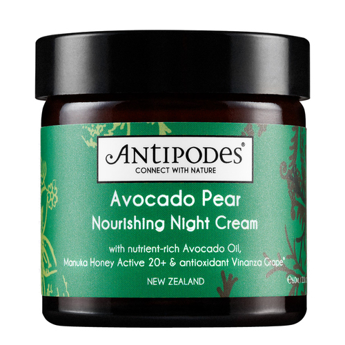 Antipodes Avocado Pear Nourishing Night Cream on white background