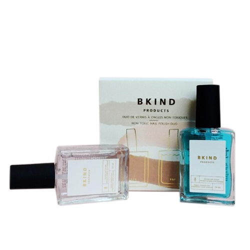 BKIND Nail Polish Duo Top And Base on white background
