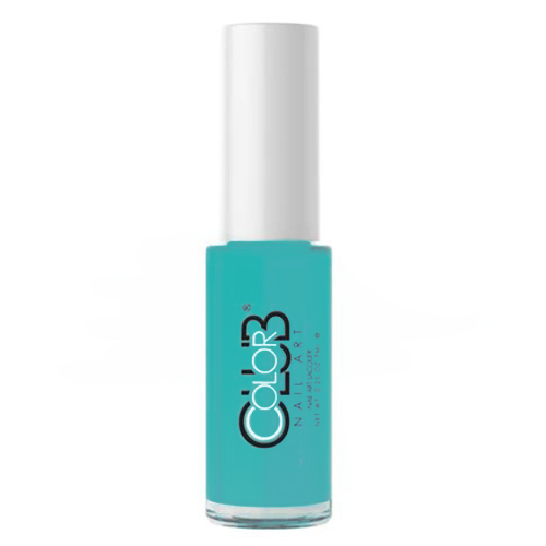 COLOR CLUB Nail Stripers - Black, 7ml/0.25 fl oz COLOR CLUB Nail Stripers - Aqua on white background