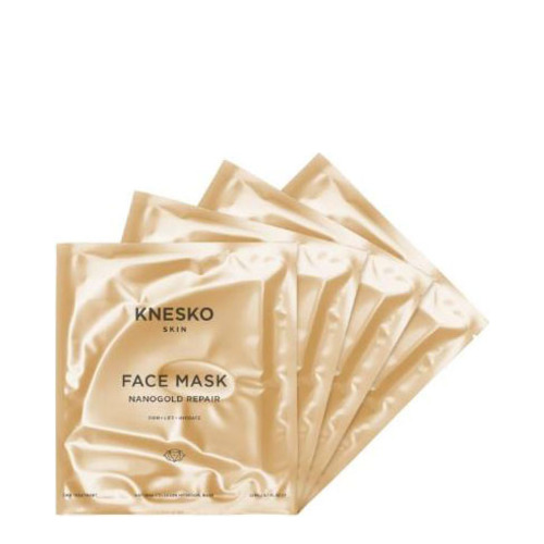 Knesko Nanogold Repair Collagen Face Mask, 4 treatments Knesko Nanogold Repair Collagen Face Mask on white background